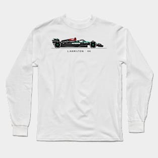 F1  Racing Lewis Hamilton Mercedes Fan shirt Long Sleeve T-Shirt